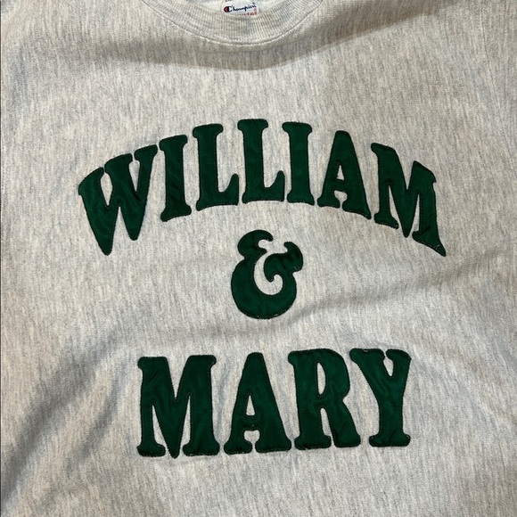 Vintage 80s Champion Reverse Weave William & Mary Sweatshirt Made in USA XL - Picture 3 of 12
